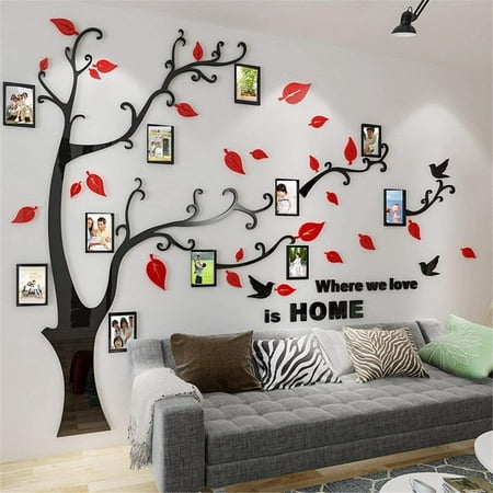 3D Removable Wall Art Decals Door Fridge DIY Stickers For Home Hotel Decor